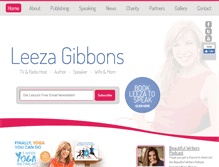 Tablet Screenshot of leezagibbons.com